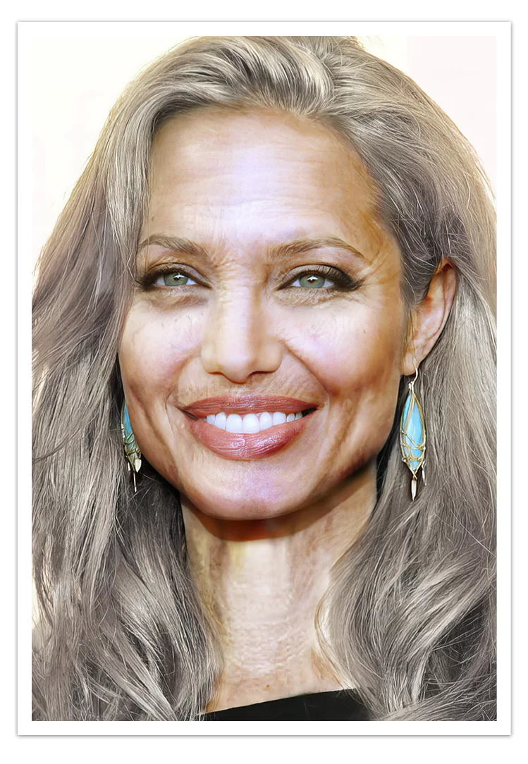 Image Manipulation - Angelina Jolie Aging Gracefully