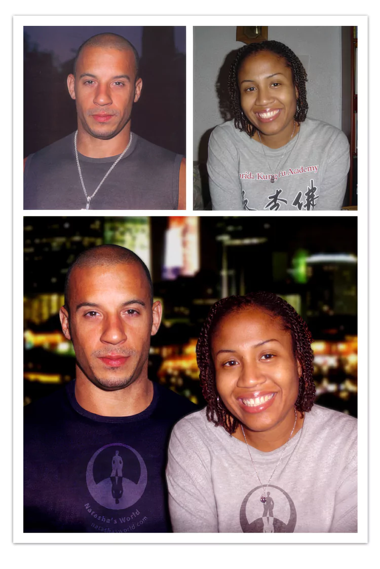 Image Manipulation Fan Art - Me and Vin Diesel